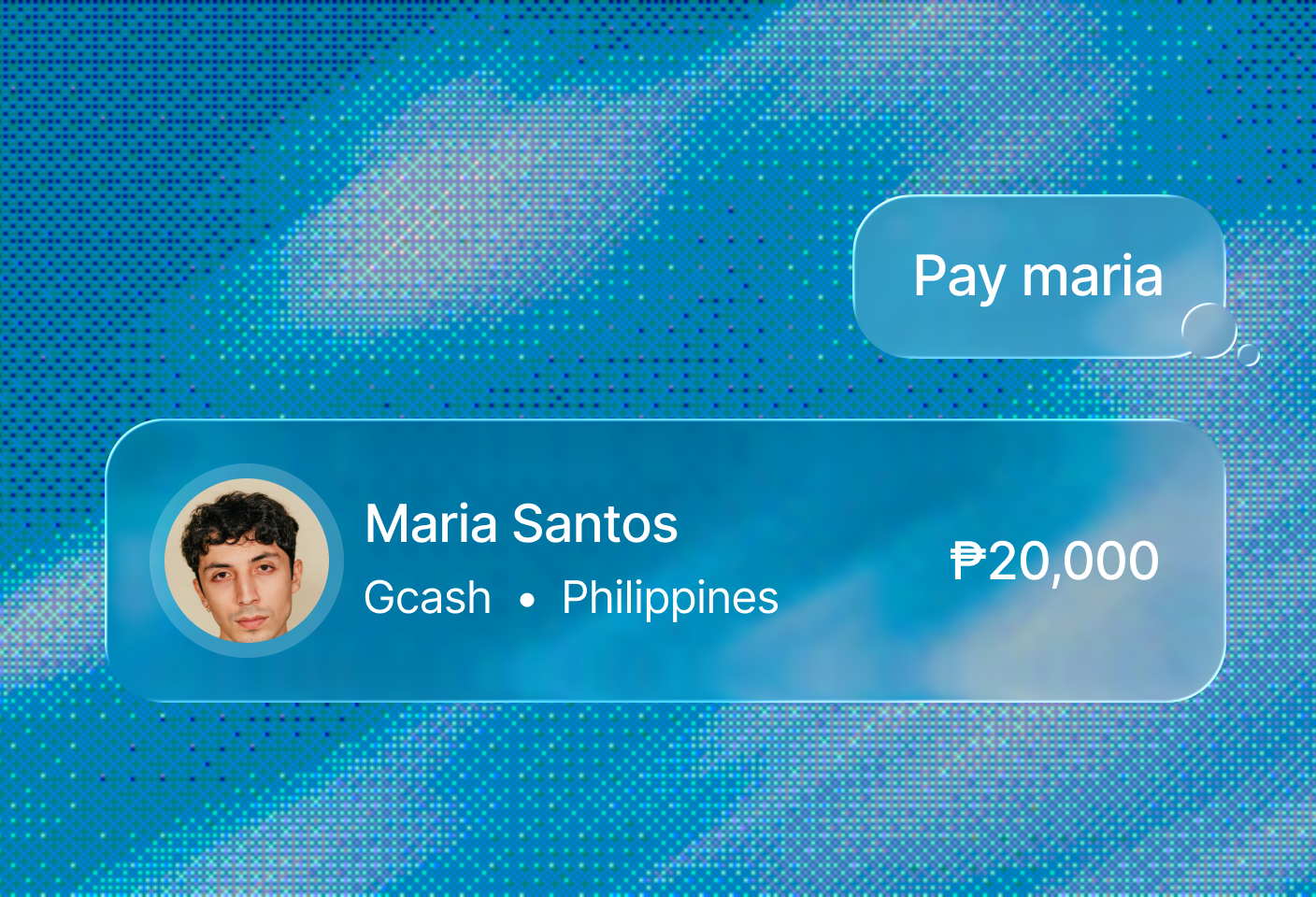 AI payment instruction prepared for Maria Santos